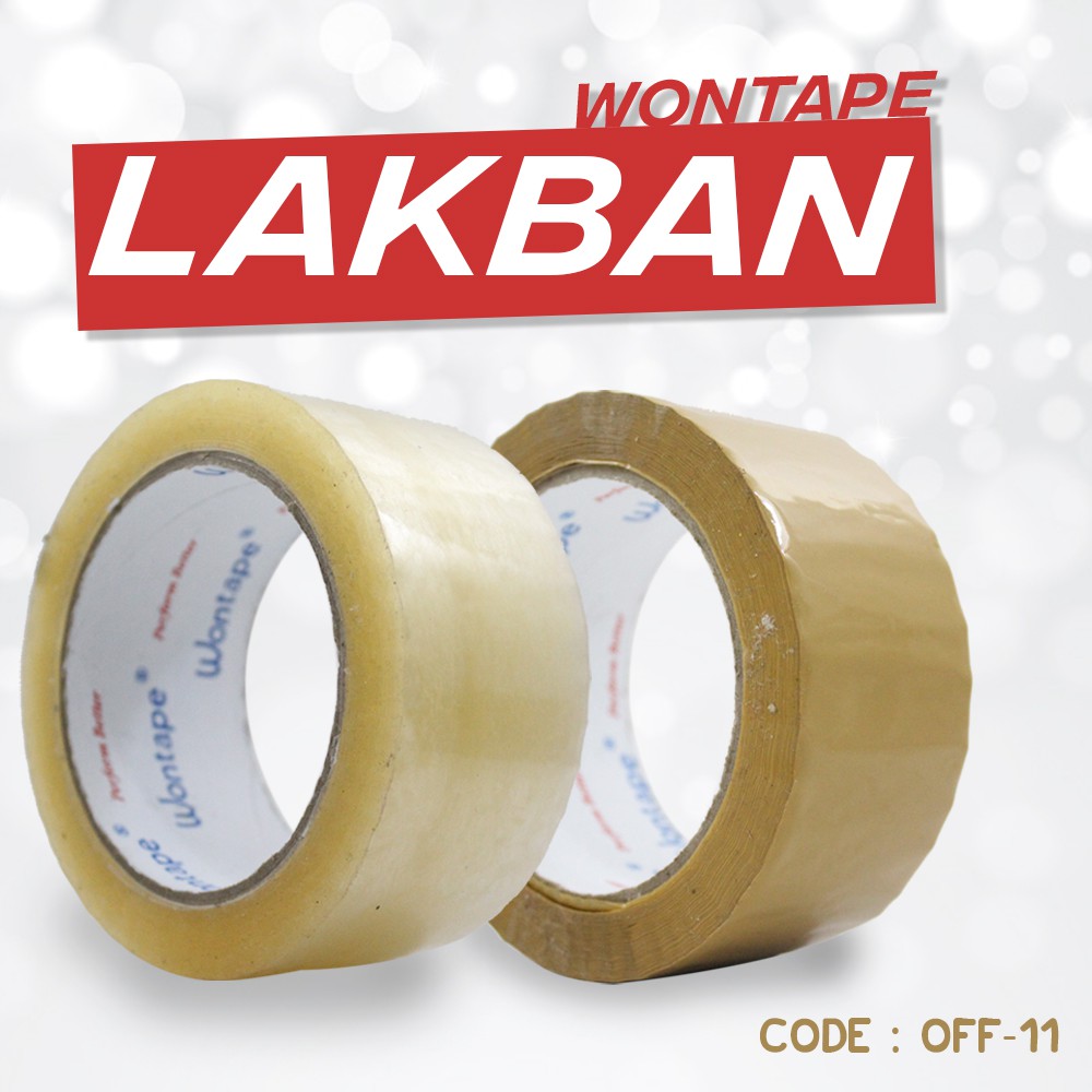 Lakban Coklat - Bening 100 yard (OFF-11)