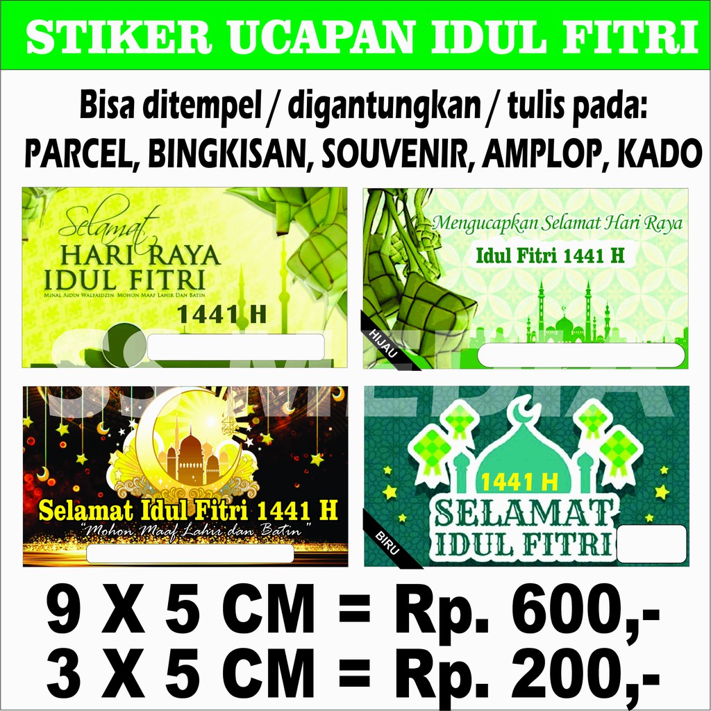 

KARTU UCAPAN LEBARAN - STIKER LEBARAN - KARTU HAMPER - LABEL PARCEL MURAH 2in1 (label+stiker)