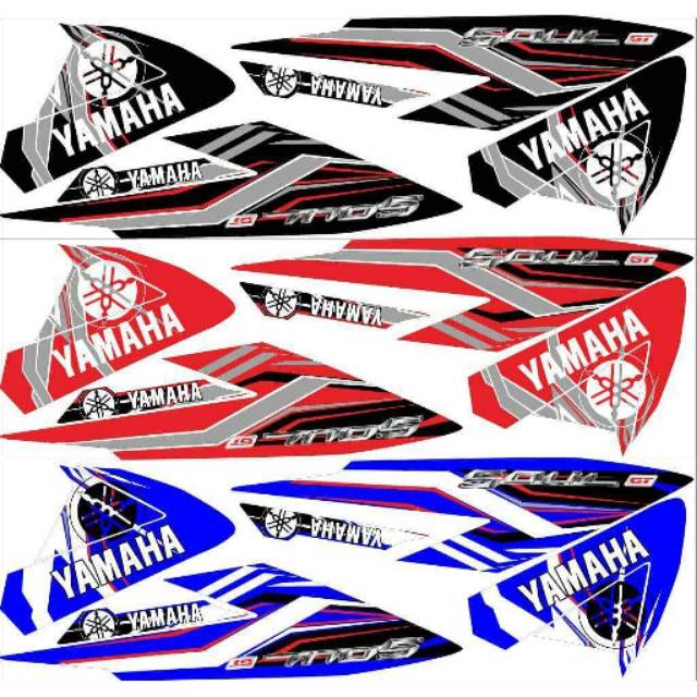 Striping Soul gt 125 All New Variasi Sticker Stiker Scotlite Skotlet Motor List Body Lis Stiker  Lis