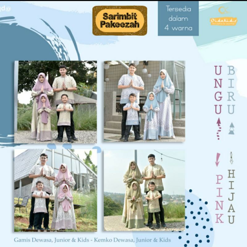 ORI dan READY "SARIMBIT KELUARGA PAKEEZAH" by Oidokids grosir