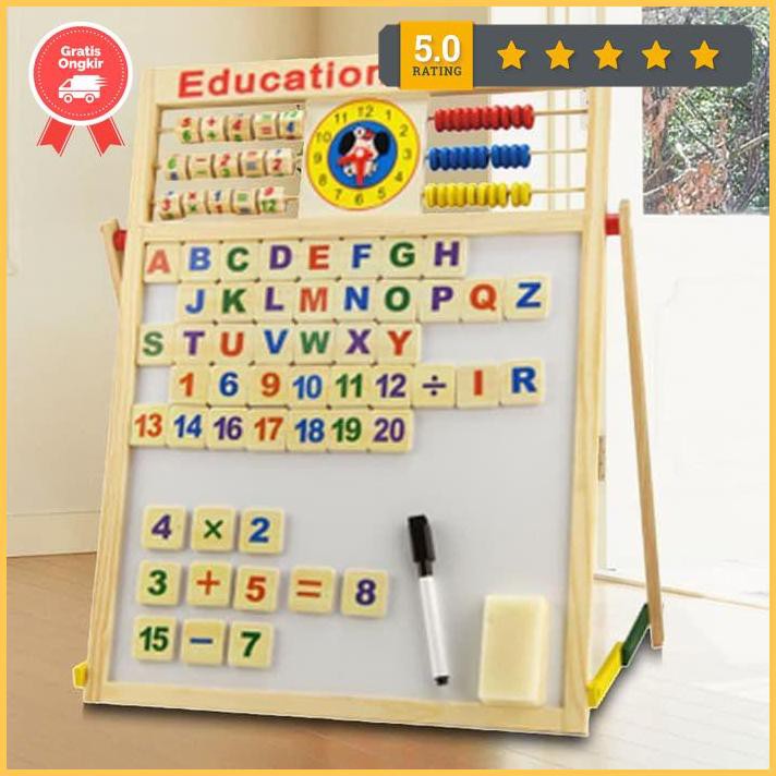 

Papan Tulis Magnet Learning Board Edukatif Magnetic Drawing Board Game Diskon