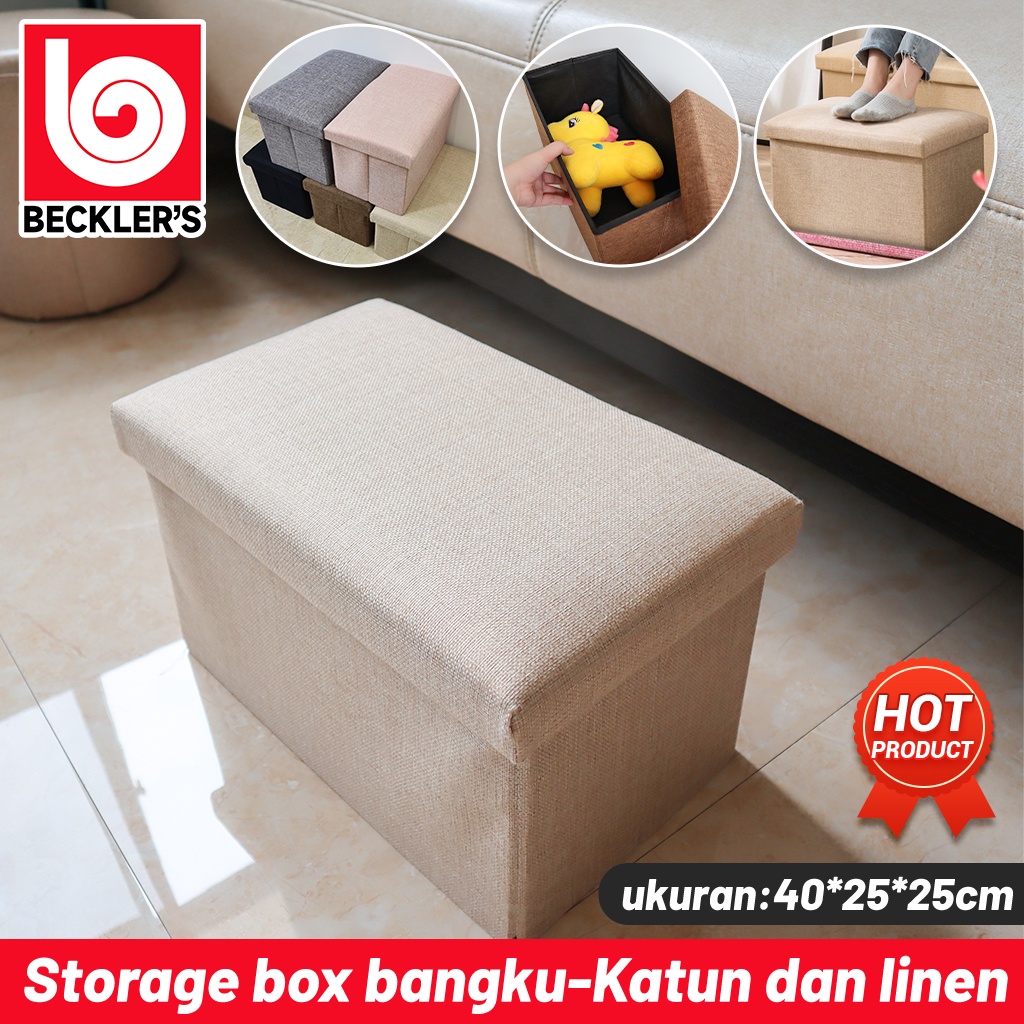 Storage Box Tempat Penyimpanan Barang Serbaguna / Bangku Lipat Storage Organizer Box