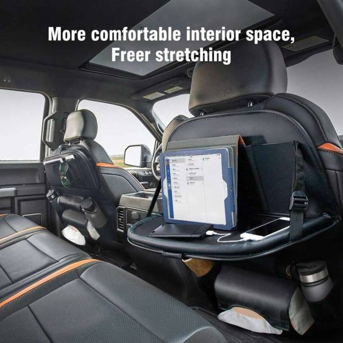 Trend-CAR SEAT ORGANIZER FOLDABLE TABLE SEAT ORGANIZER MEJA LIPAT PREMIUM