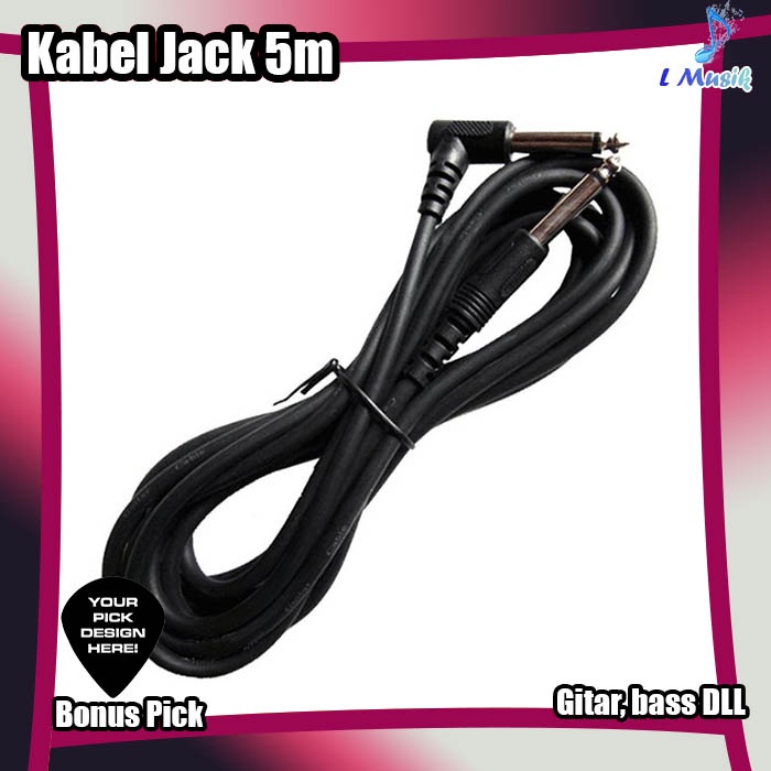 KABEL JACK GITAR BASS 3 METER 5 METER