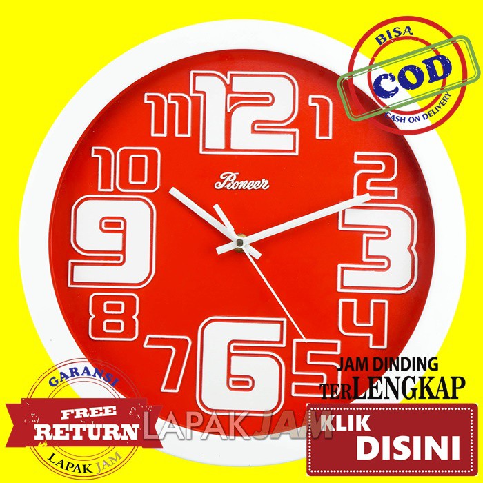 Jam Dinding EstiLoren PT 2095 Bulat Polos Minimalis Diameter 32 cm Best Seller