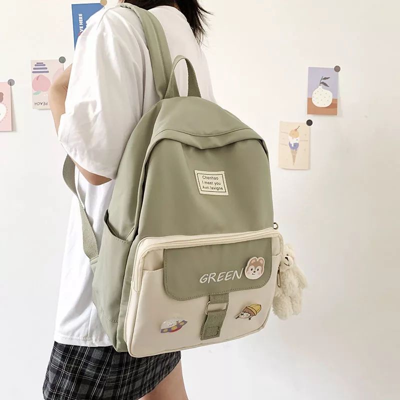 Ransel Anak Terbaru'Tas Ransel Perempuan Casual Desain Korea Tas Sekolah anak Sd SMP Simpel dan Termurah