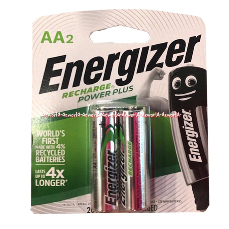 Energizer Recharge AA 2 Pcs 1200 Cycles Dapat Diisi Ulang Baterai A2