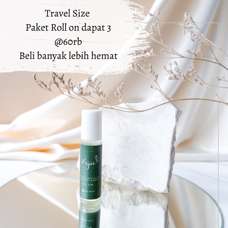 KAJOE MINYAK KAYU PUTIH ASLI AMBON/MALUKU/PULAU BURU BOTOL ROLL ON,SPRAY CAJUPUT ESSENTIAL OIL