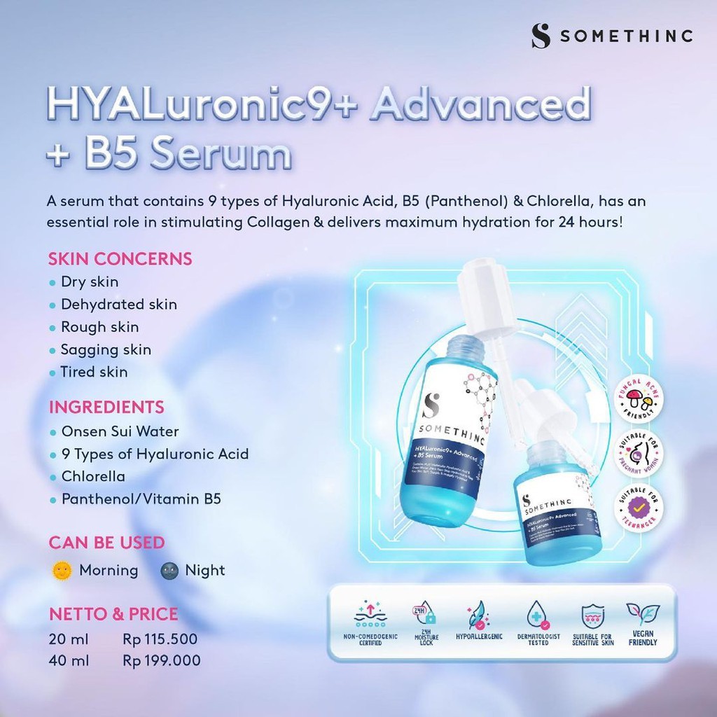 SOMETHINC Hyaluronic9+ Advanced + B5 Serum 20ml