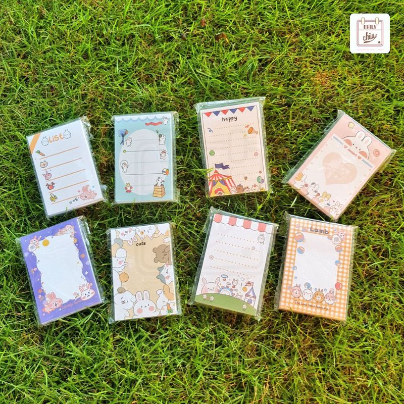 

Sticky Note Korean 'Rabbit Family' (Memo Tempel)