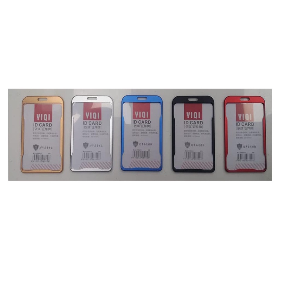 

Tempat Id Card Holder Alloy Aluminium Frame Casing Kartu KTP MEMBER EToll Name Tag Aloy ID Card Premium