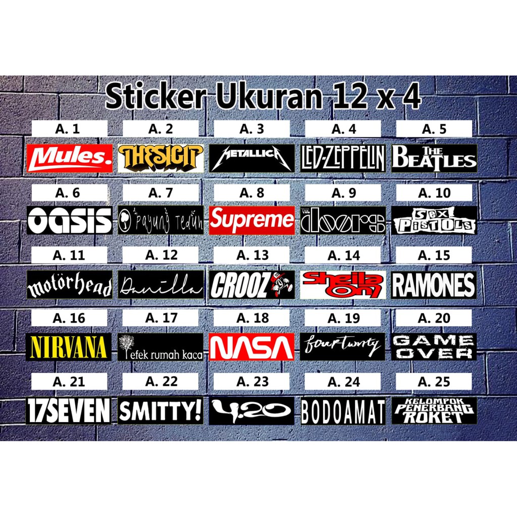 

Sticker brand / Sticker musik / Sticker vinyl + laminating / 50pcs