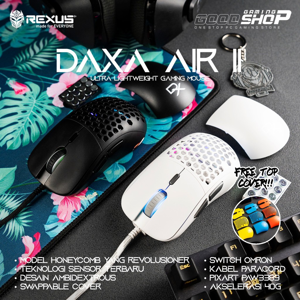 Rexus Daxa Air II Ultra lightweight - Daxa Air 2 Gaming Mouse