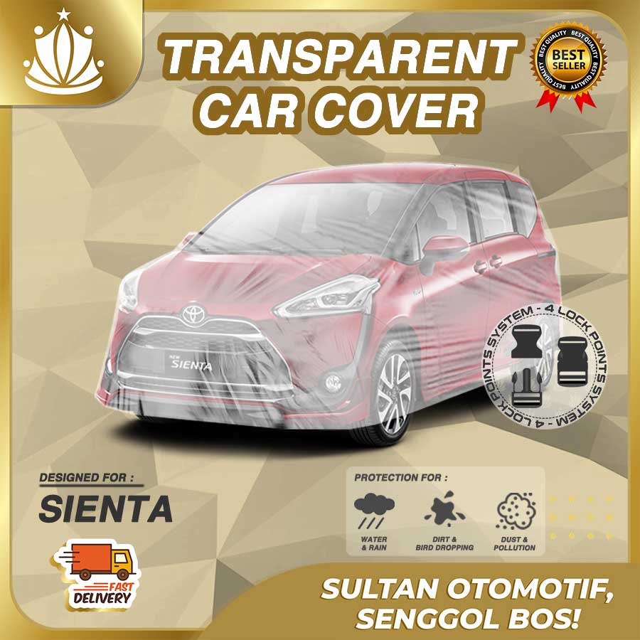 Body Cover Mobil Plastik TEBAL Sienta WATERPROOF