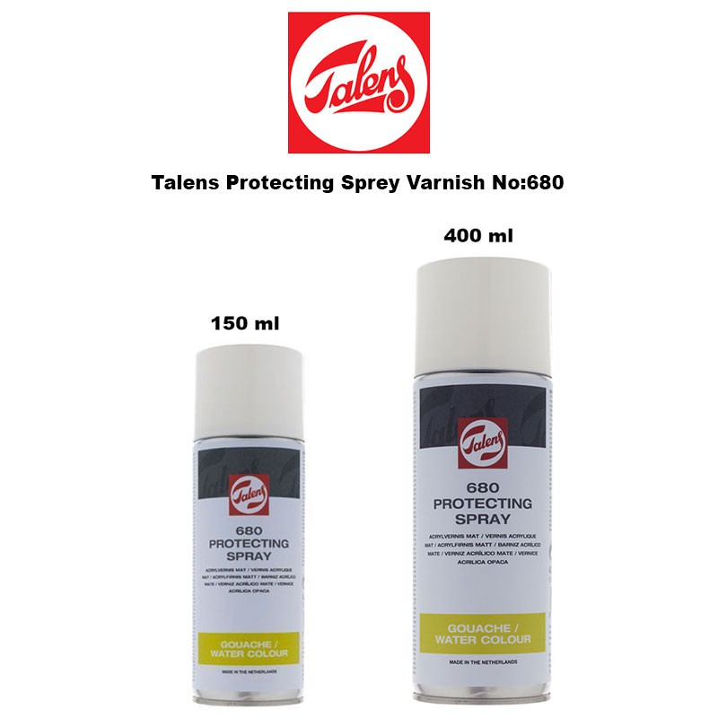 Talens -  680 Watercolour Gouache Protecting Spray, 150ml / 400ml