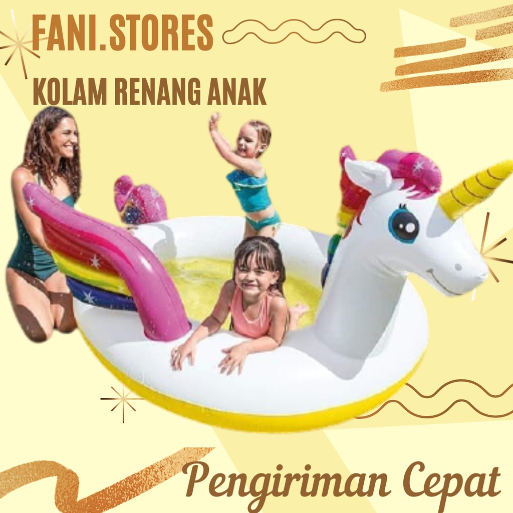 Pelampung Renang Anak / Dewasa / Balon Ban Renang INTEX RIDE ON Unicorn 5751