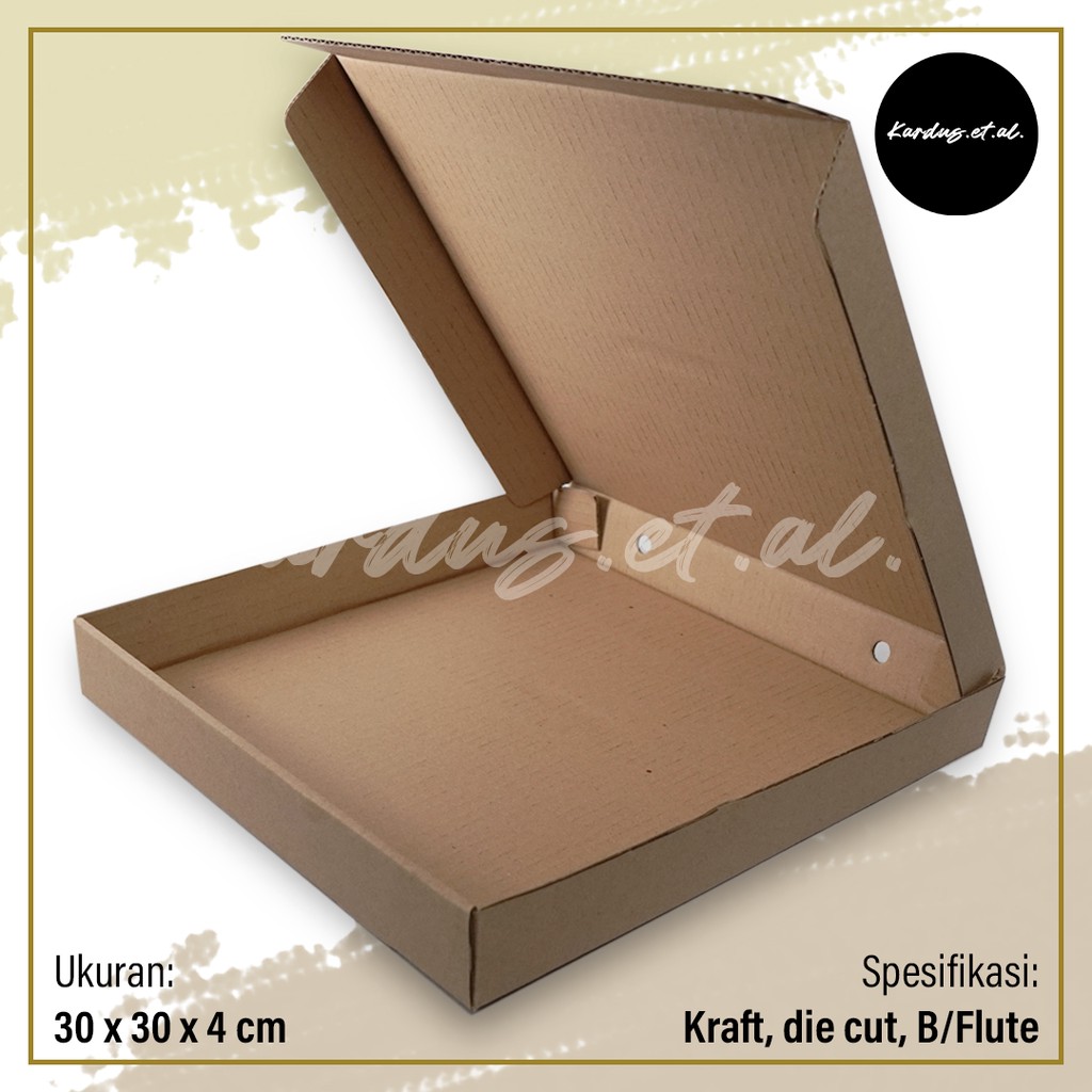 

Kardus Box Karton Serbaguna 30x30x4 cm - Die Cut Corrugated | POLOS, BARU & MURAH