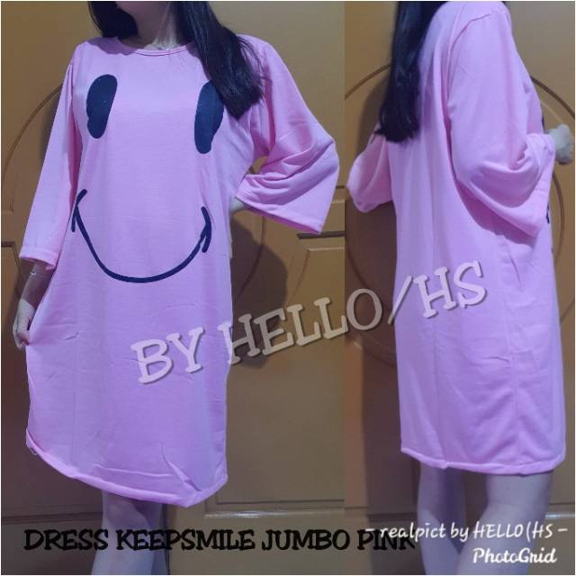 DRESS OVERSIZE JUMBO FIT XL KEEPSMILE REALPICT