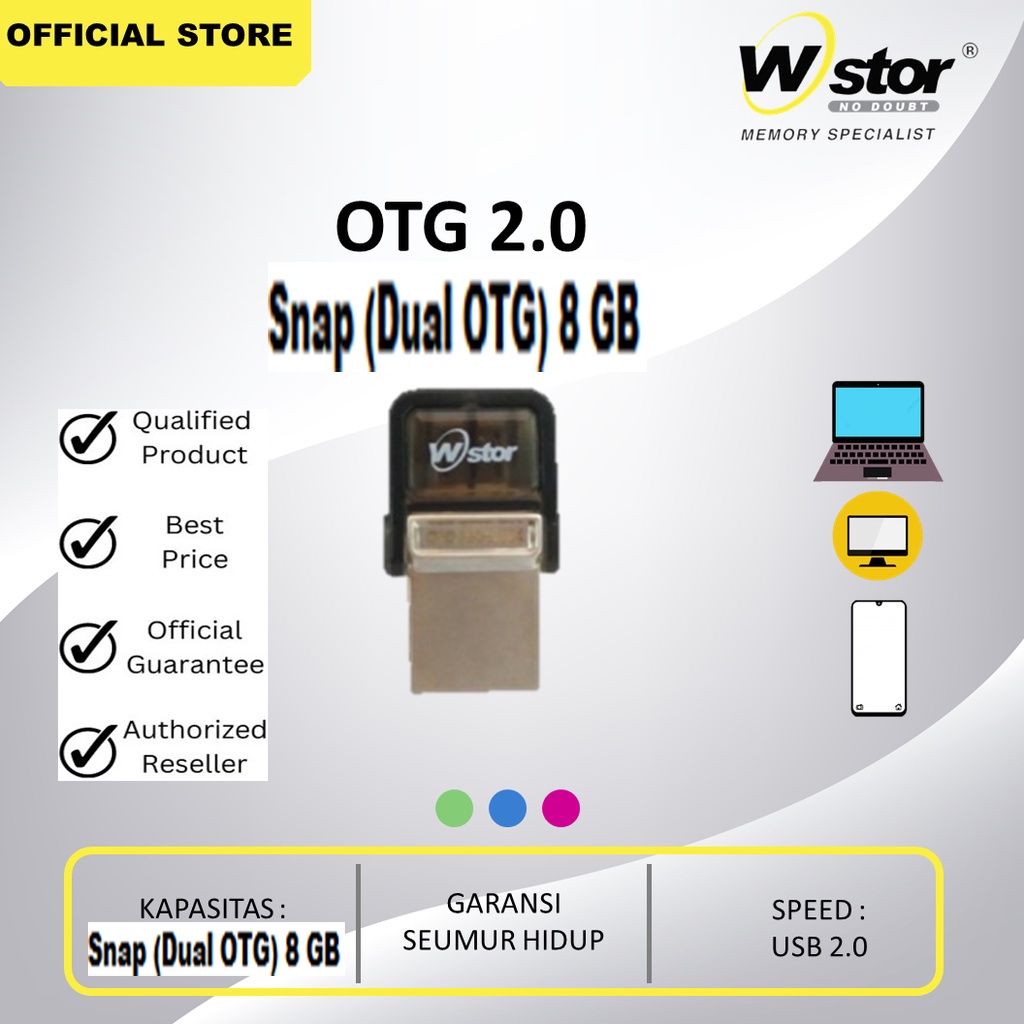 Flashdisk Otg 32gb Wstor Packing BERGARANSI