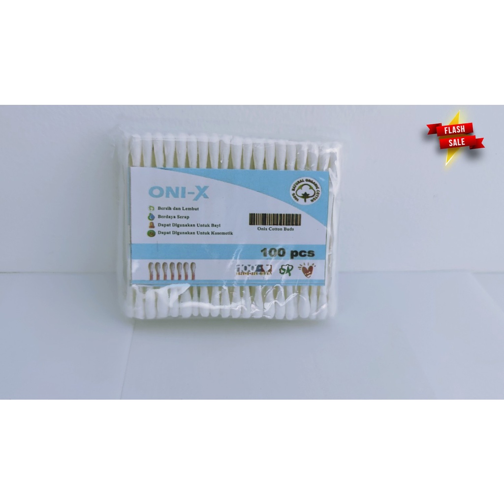 Cotton Bud Dewasa 100 pcs Warna Putih