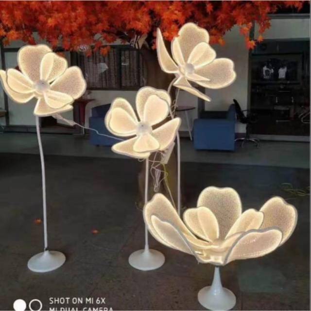 Jual Standing Lampu Bunga - Flowerlamp - Lampu Bunga - Bendable Rose