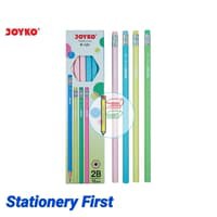 Pensil 2B Joyko P-121 Pastel dengan Penghapus (plus eraser on top)