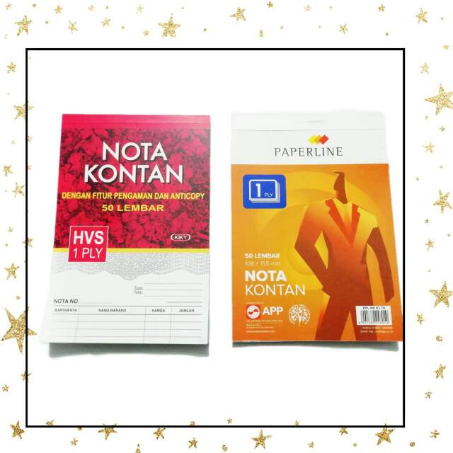 Jual Nota Kontan Kecil 1 Ply Nota Paperline Kecil 1 Ply Nota Kontan