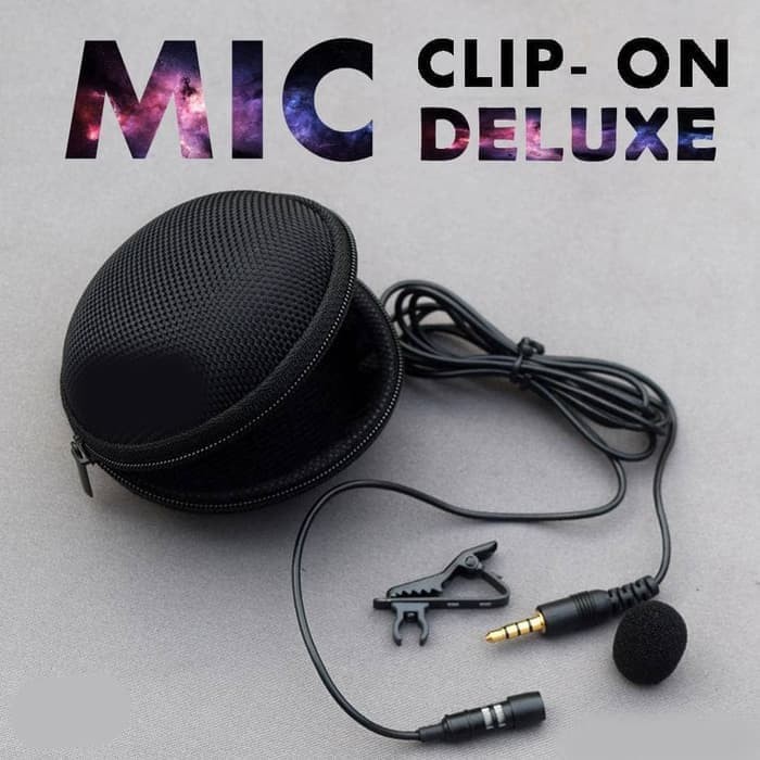 Microphone Mic Clip On DELUXE 3.5 mm TRRS For Android