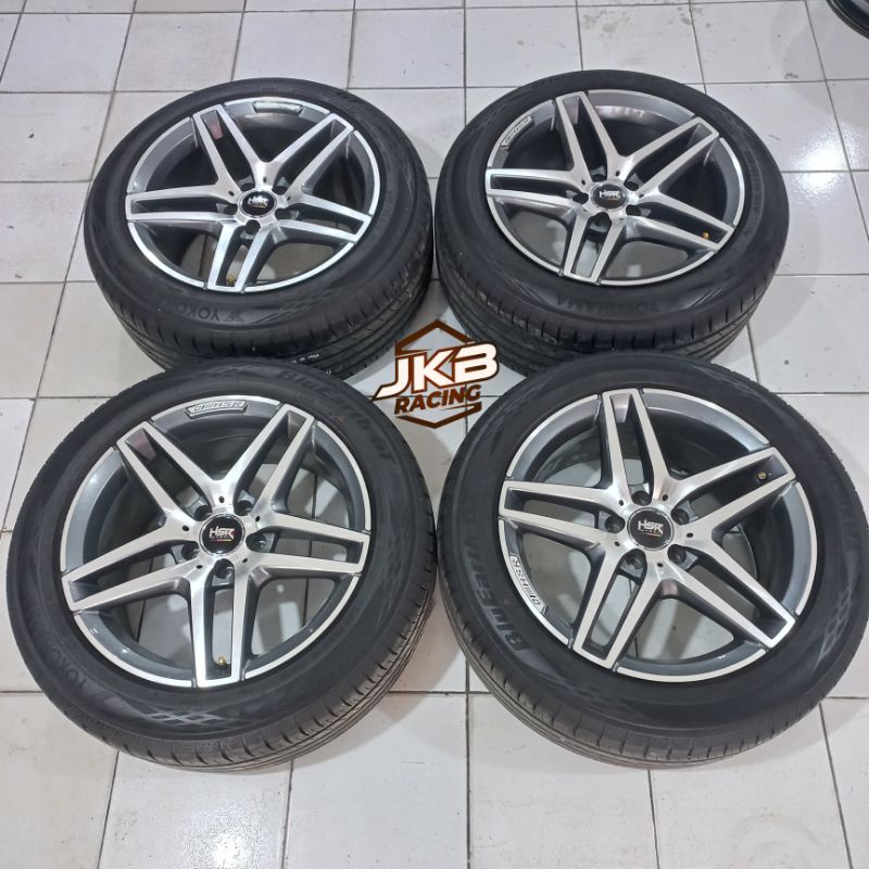 VELG SECOND HSR ROTHEBURG RING 18 PCD 5X112 + BAN YOKOHAMA 245/50 R18