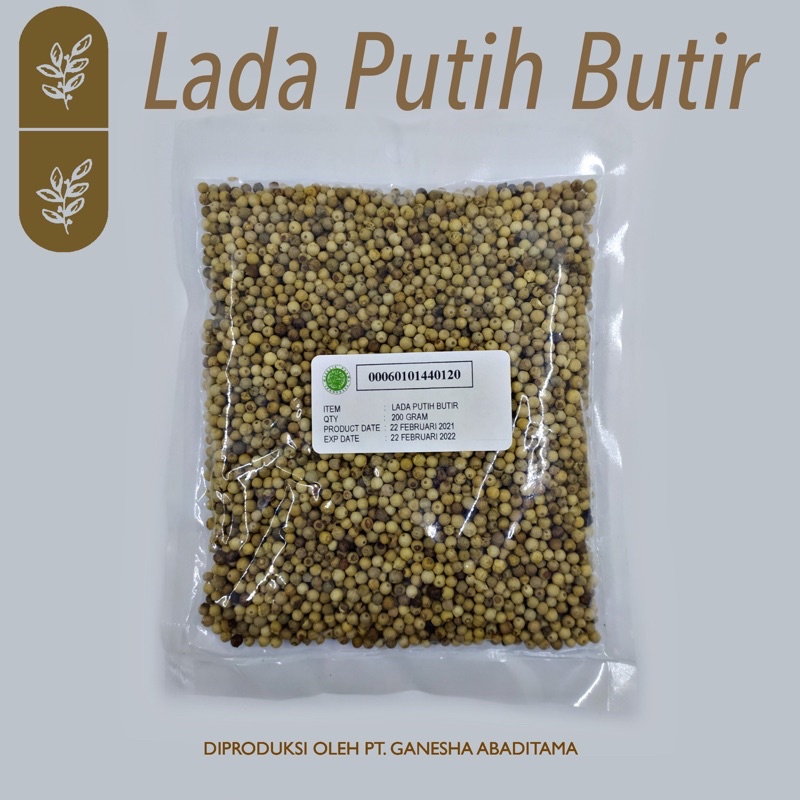 

Lada Putih Butir Refill Bumbu Rempah 200 g