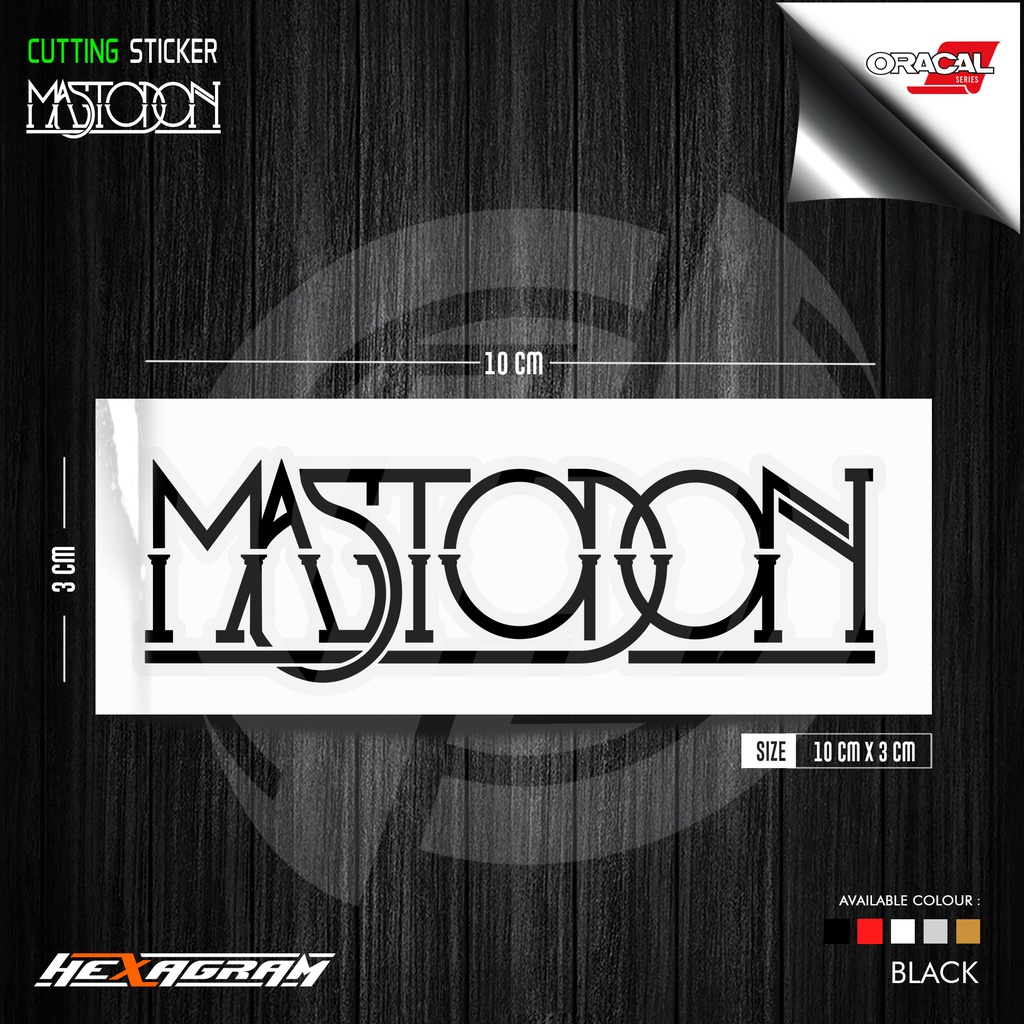 Cutting Sticker MASTODON | Stiker Cutting Mastodon | Mastodon