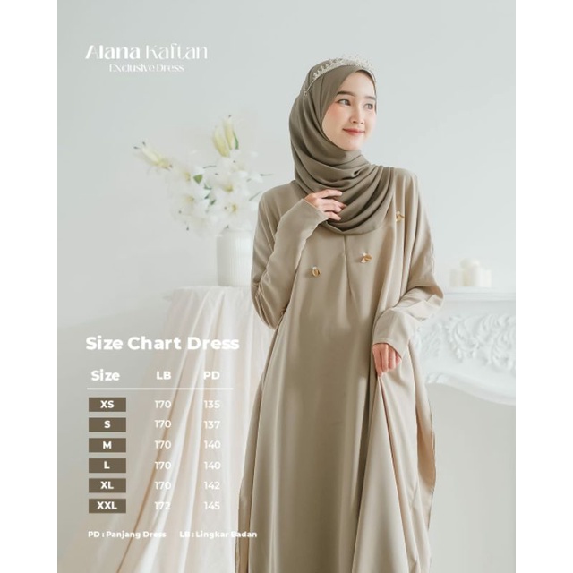 Ready Alana kaftan ori kazami | Baju jumbo muslim premium