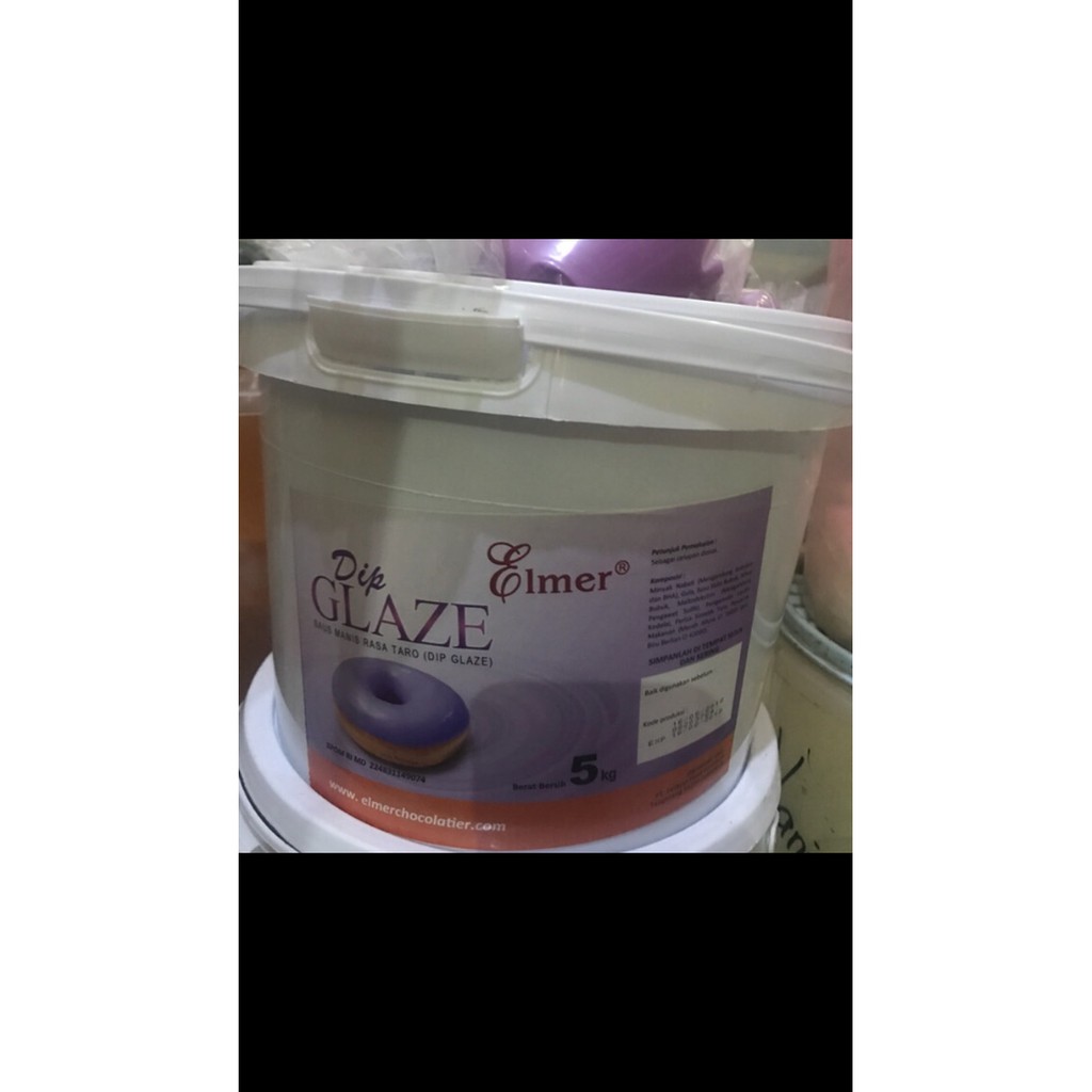 

Elmer Dip Glaze - Topping Donat Rasa Talas (Taro) Repack 500gr