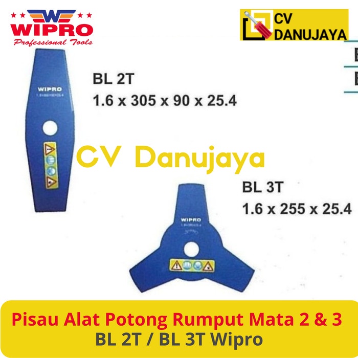 Pisau Alat Potong Pemotong Rumput Mata Pisau 2 / 3 Wipro BL 2T BL 3T
