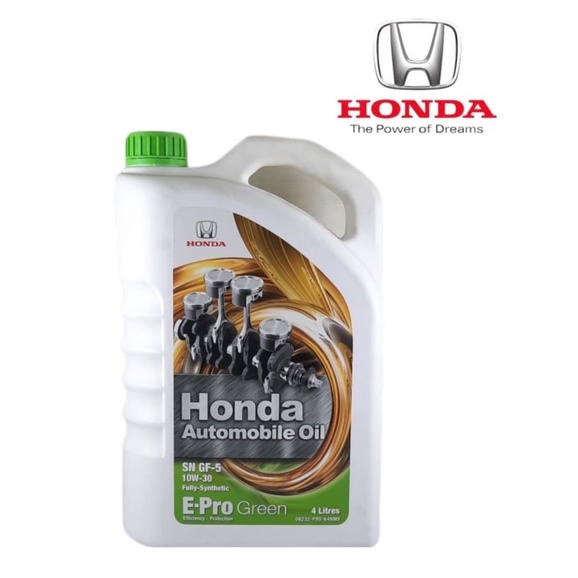 Oli Mesin Honda E-Pro EPRO Green 10W-30 SN GF-5 Galon Fully Synthetic 4 Liter Galon