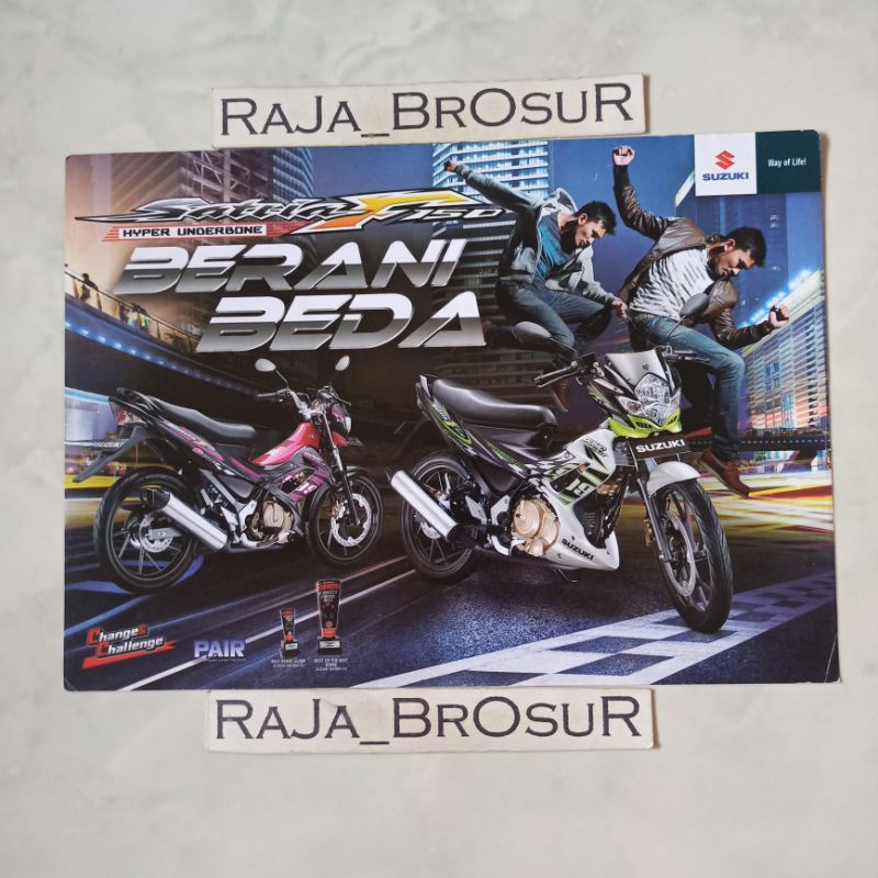 Poster brosur flyer Suzuki Satria F 150/Satria F150/Satria FU 2012