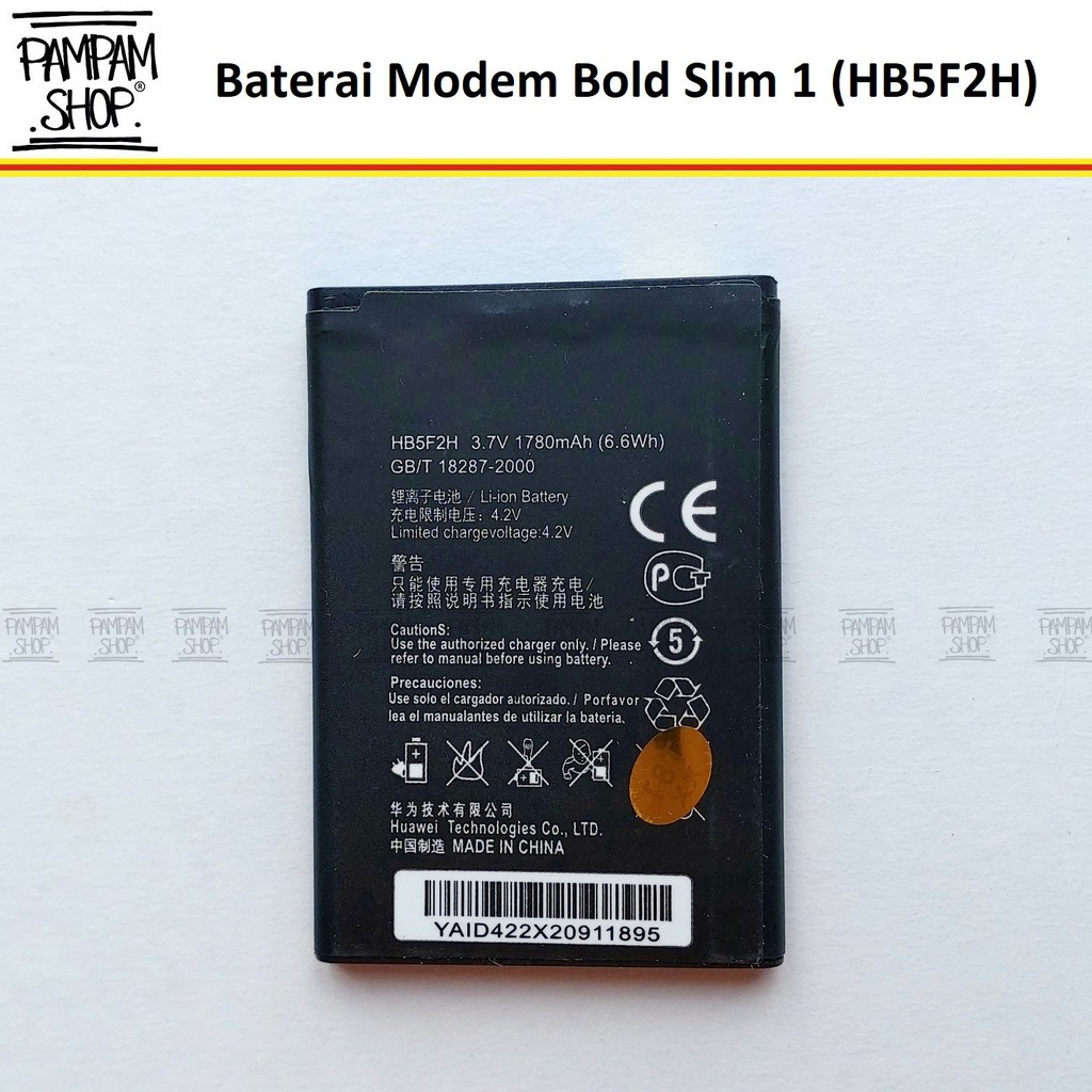 Baterai Modem Bolt Slim 1 E5372S E5372 Huawei HB5F2H Battery Batrai Batre