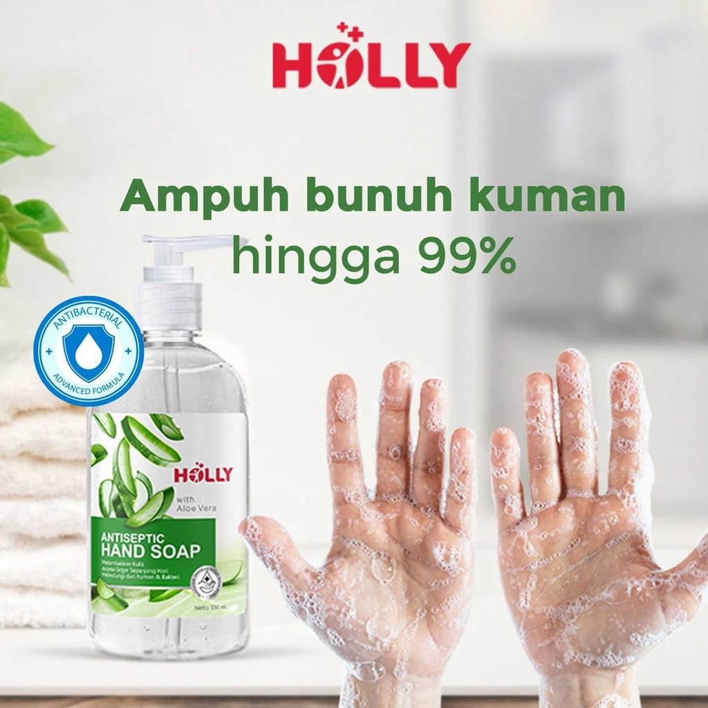 HOLLY Antiseptic Hand Soap 550ml Sabun Cuci Tangan