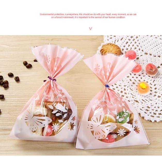 

Plastik Kemasan Cookies Motif Kupu Kupu 14 x 19.5 Elegan Vintage