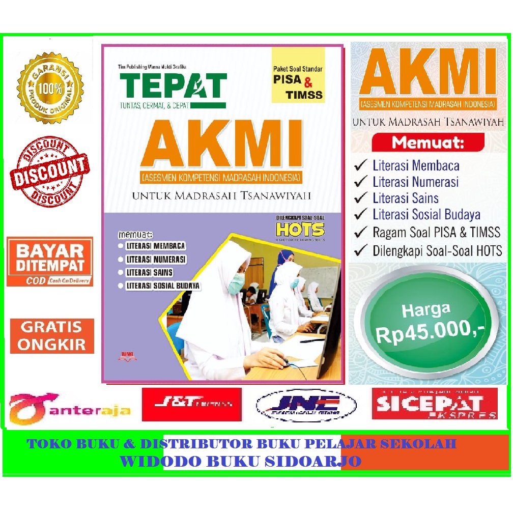 diskon BUKU AKMI MTS Plus Soal-Soal HOTS - Warna Mukti Grafika