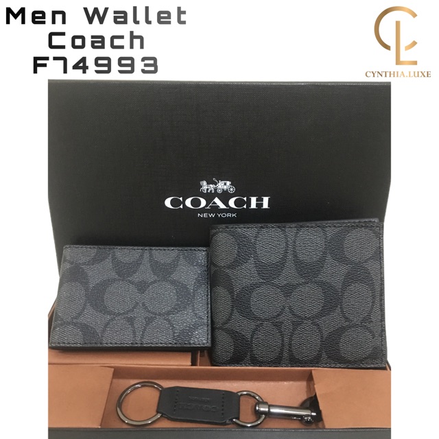 DOMPET PRIA COACH F74993 ASLI MURAH