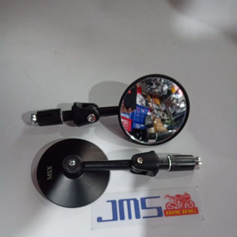 spion jalu bar end bulat gagang miring/lurus mio beat vario nmax aerox pcx mx vixion cb fu sonic gtr