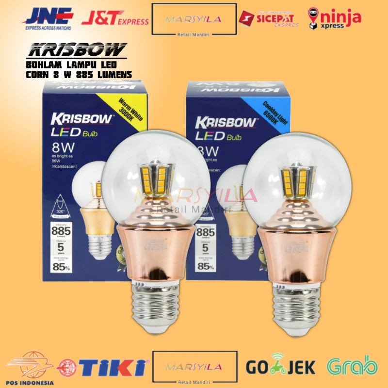 Krisbow Bohlam Lampu Hias LED 8 Watt Putih Kuning