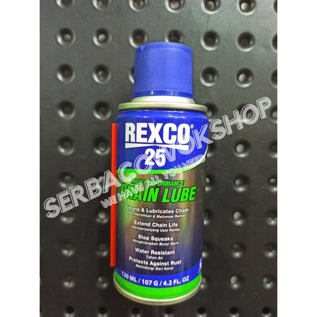 REXCO Chainlube 25 120 ml Pelumas Minyak Rantai Sepeda Motor Khusus AREA JAWA Termurah Berkualitas