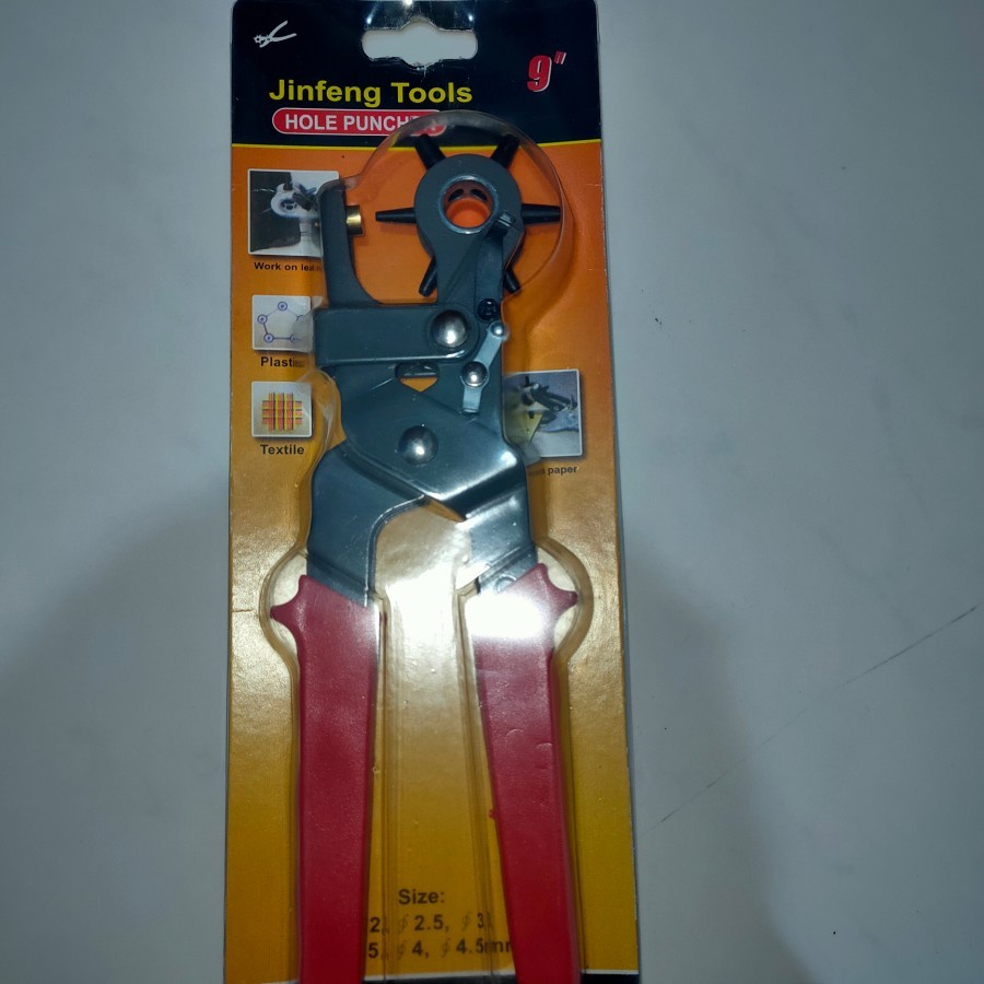 

JINFENG TOOLS HOLE PUNCHER 9" 6IN1 LEATHER BELT 2 2.5 3 3.5 4 4.5 MM