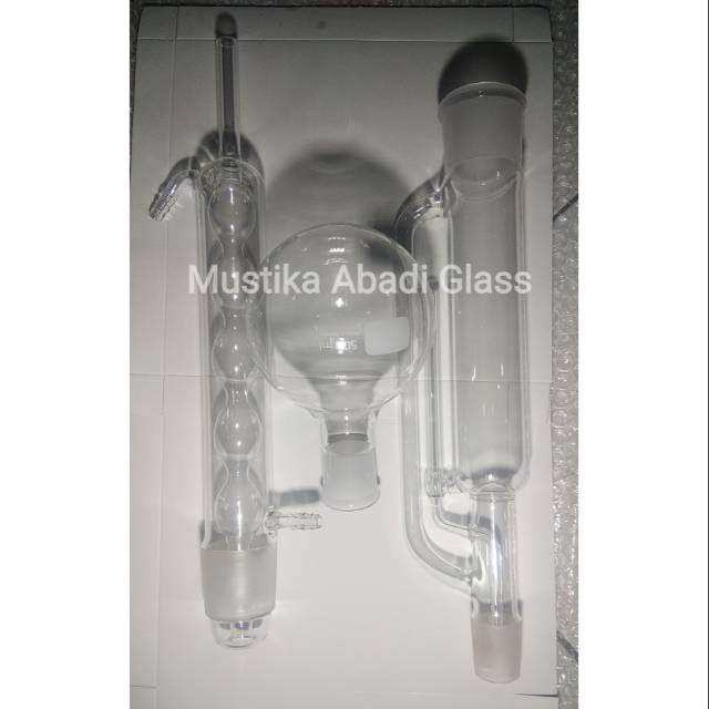 soxhlet extractor apparatus with condenser allihn dan boiling 1000 ML Duran