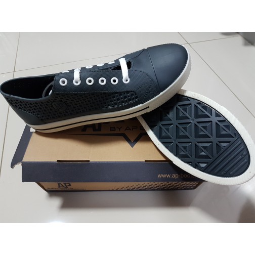 Sepatu ApStar AP Star By Ap Boots Karet PVC Casual Sneakers Biru Putih