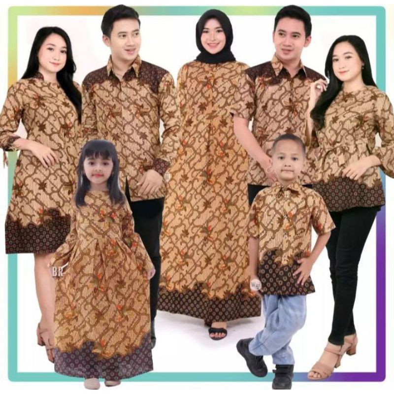 baju batik couple keluarga motif seno sakti
