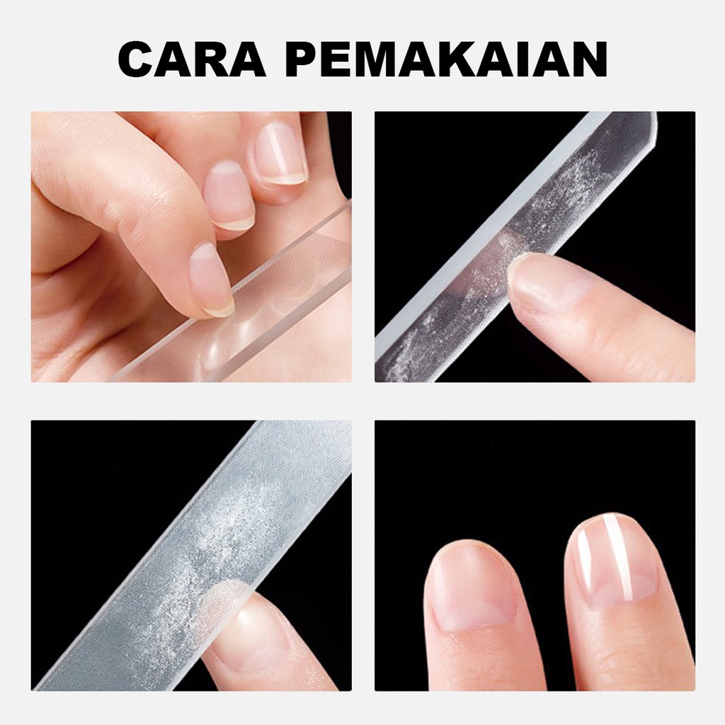 BRGUNIK Kikir Kuku Untuk Manicure Pedicure / Nail Art Kikir Kuku Kayu Portable untuk Pedicure Manicure R595