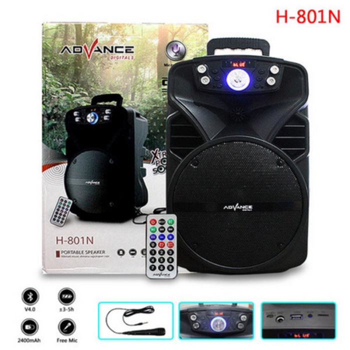 Speaker bluetooth mp3 Advance H 801